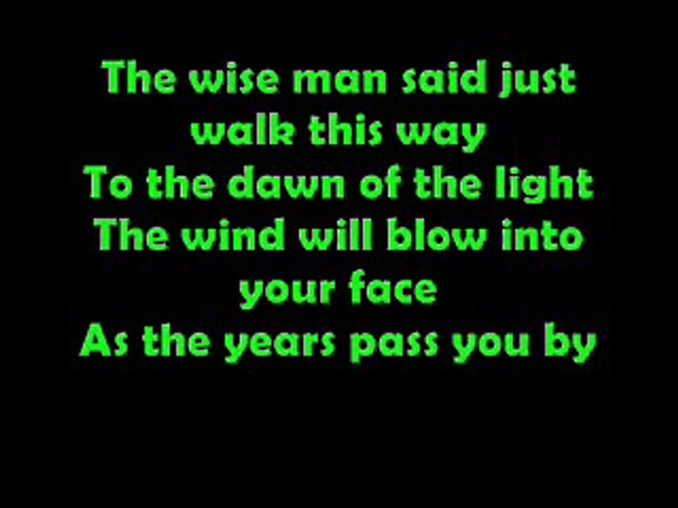 Send Me an Angle Lyrics On Screen by Scorpions