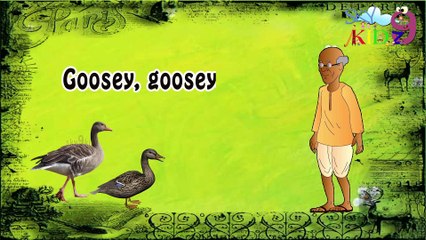goosey goosey gander  rhymes  kidz