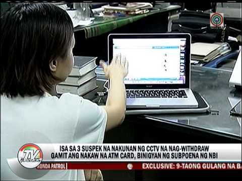 Gumamit ng nakaw na ATM, hinahabol ng NBI
