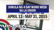 Why La Union has 4-day work week?