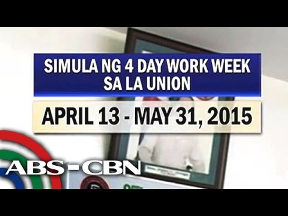 Why La Union has 4-day work week?