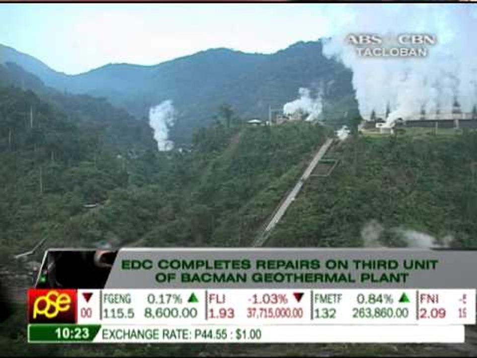 EDC completes repairs on Bacman geothermal unit