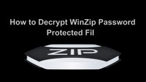 how to decrypt winzip password protected file
