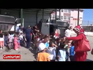 Polisten çocuklara şiddet eğitimi