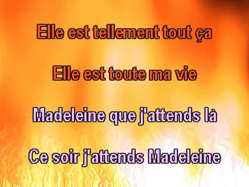 KARAOKE JACQUES BREL - Madelaine