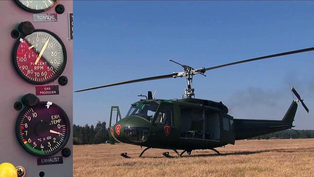 Pancho's Huey '961 - Vietnam Huey Helicopter Taking Off, Flying, Landing UH-1