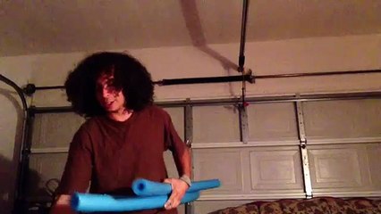 CJ Juggles Blue Noodles!!!