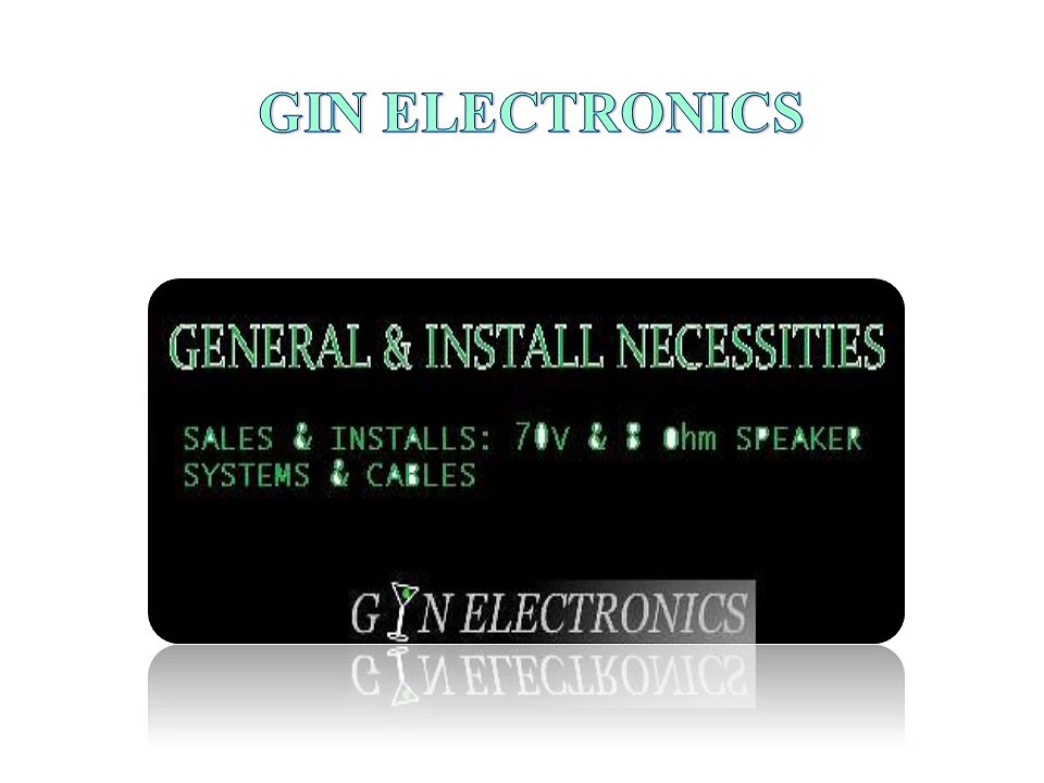 Security Alarm Cables By GinelEctronics.com