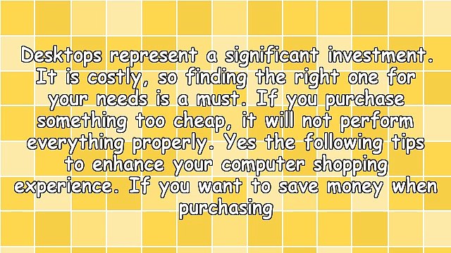 Everything You Have Always Wanted To Know About Desktop Computers