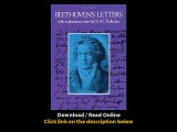 Download Beethovens Letters Dover Books on Music By Ludwig van Beethoven PDF