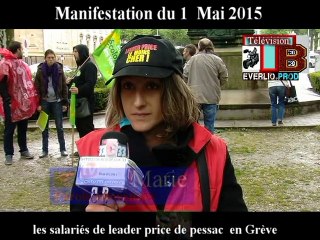 Télévision-Bordeaux-33 les salariés de leader price de pessac en grève illimitée