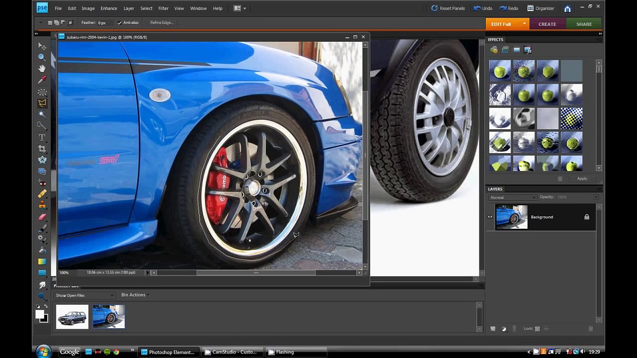 Photoshop Virtual Car Tuning