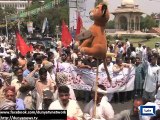 Dunya News -  Employees protest against proposed privatization of electricity distribution companies