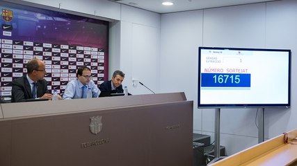 Sorteig entrades final de Copa