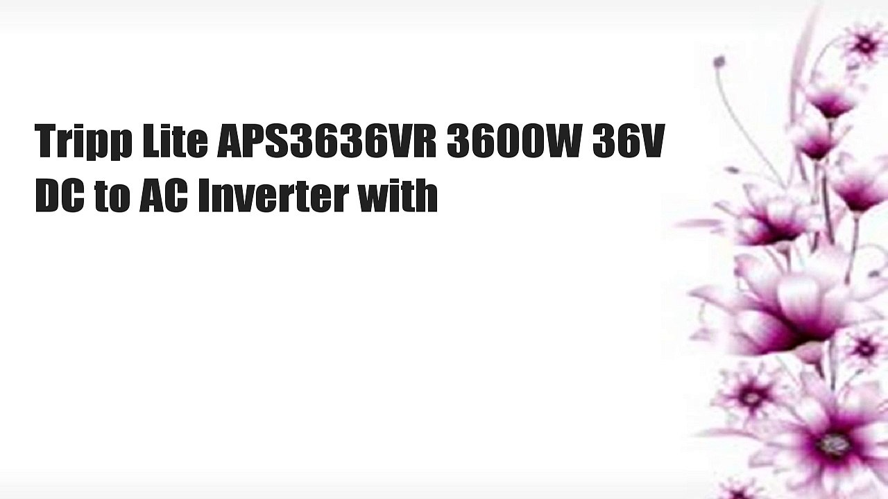 Tripp Lite APS3636VR 3600W 36V DC to AC Inverter with