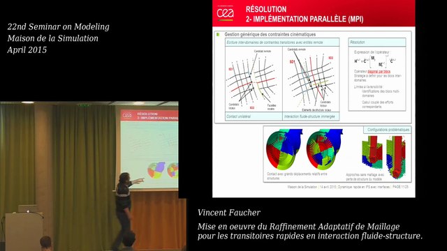 Seminar on Modeling Apr 2015 - Vincent Faucher: Mise en oeuvre du Raffinement Adaptatif de Maillage pour les transitoir