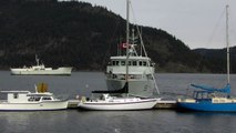 Canadian Navy Ship Orca 55 Cowichan Bay Vancouver Island British Columbia Canada