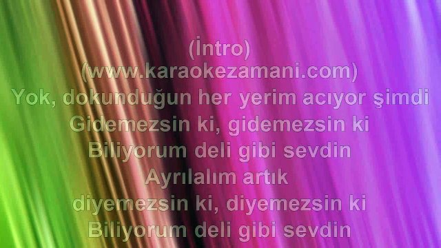 Ferhat Göçer - Ayrılsak Ölürüz Biz - 2011 - TÜRKÇE KARAOKE