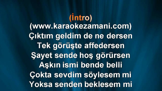 Ferhat göçer - Bunları Boşver - 2010 - TÜRKÇE KARAOKE