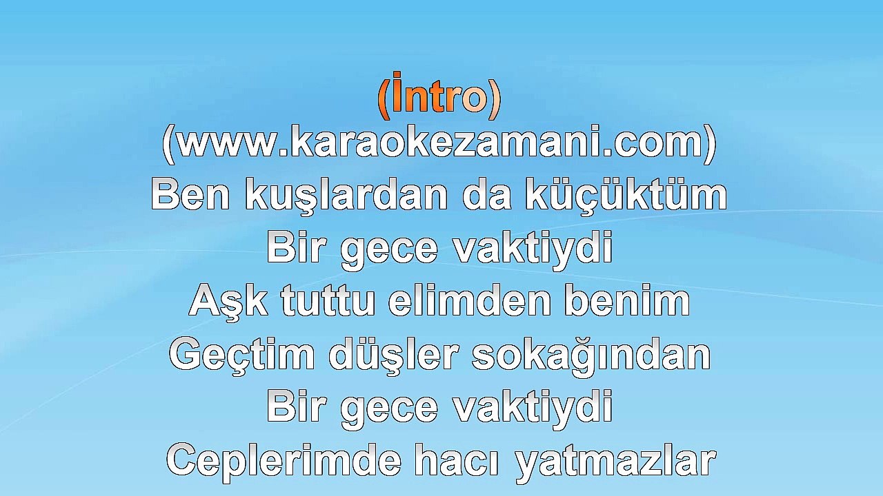 Feridun Düzağaç - Düşler Sokağı - 2004 - TÜRKÇE KARAOKE