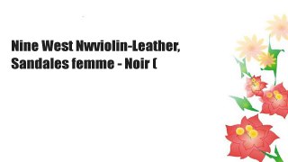 Nine West Nwviolin-Leather, Sandales femme - Noir (