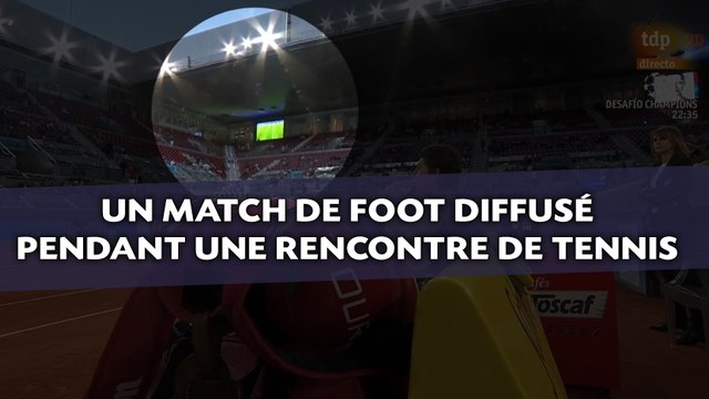 Une joueuse furieuse que du football soit diffusé pendant son match de tennis