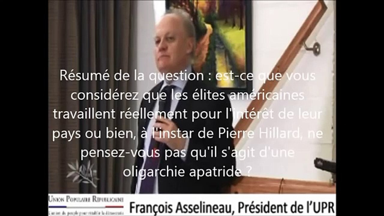 Asselineau sur Alain Soral et Pierre Hillard