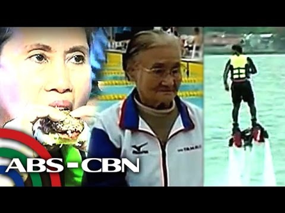 Bandila: Burger-eating challenge; Centenarian grandma sets new swimming record; Aqua sports in Davao