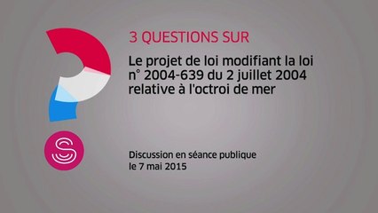 [Questions sur] Le projet de loi relatif à l'octroi de mer