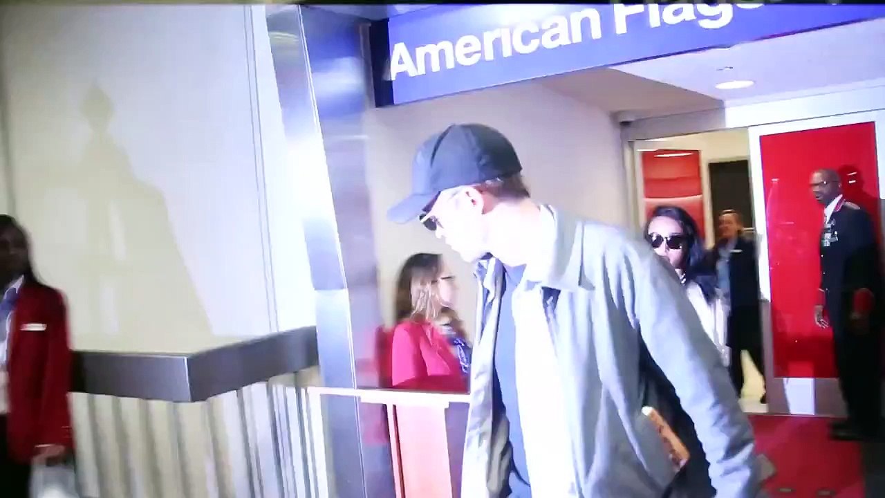 Robert Pattinson And FKA Twigs  At LAX 5/05/2015