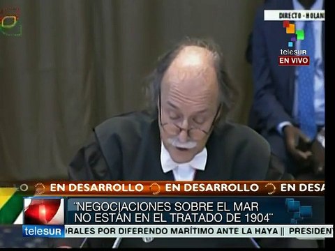 Jurista responde a alegatos de Chile sobre demanda marítima de Bolivia