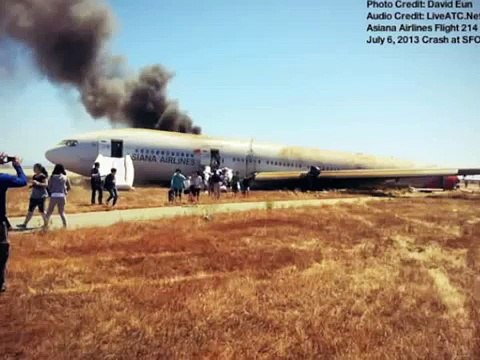 Asiana Airlines Flight 214 Crash at SFO - Audio Recording of Pilot & Control Tower