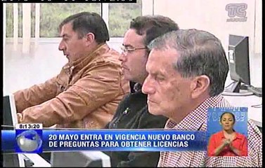 Nuevo banco de preguntas para obtener licencias