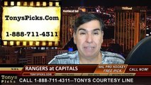 NHL Game 4 Free Pick Prediction Washington Capitals vs. New York Rangers Odds Playoff Preview 5-6-2015