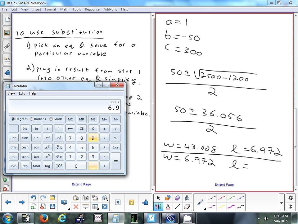 10.1 Solving Systems of Equations 5-6-15