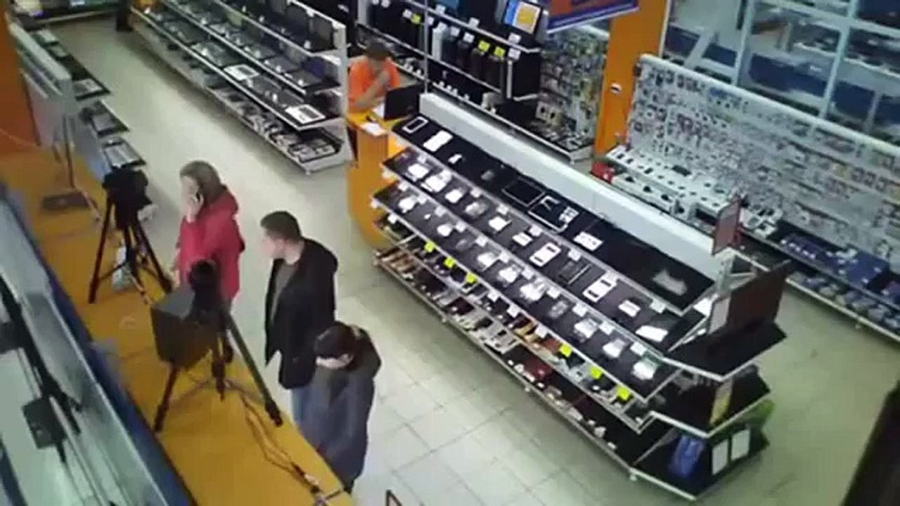 Man Attacks Laptops
