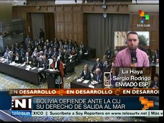 Bolivia defiende en La Haya su derecho de salida al mar