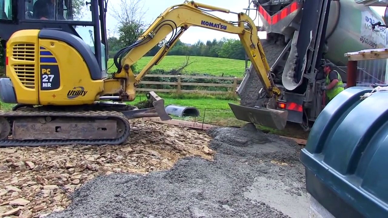 Cement Mixer and Mini Digger
