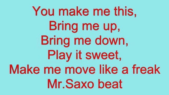 Alexandra Stan - Mr Saxobeat [LYRICS] [HQ]