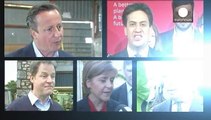 كاميرون وميليباند يبذلان مساع اخيرة للفوز باصوات الناخبين البريطانيين