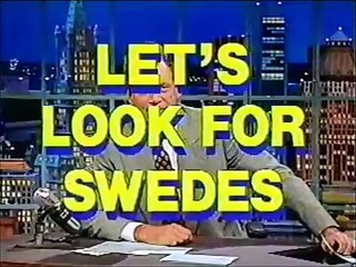 Vintage Letterman - Let's Look for Swedes
