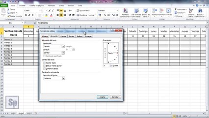 Excel - Girar texto de una celda. Inclinar celda en Excel. Tutorial en español HD