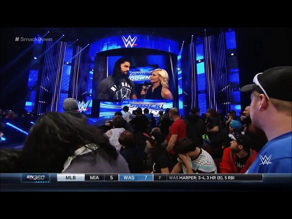 Renee Young interviews Roman Reigns (7-5-15)