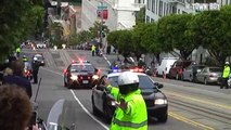 Barack Obama Motorcade in San Francisco Nob Hill 05/26/2010