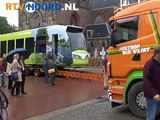 Tram op Grote Markt in Groningen