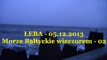 Łeba 2013 - Morze Bałtyk wieczorem - Baltic Sea in the evening