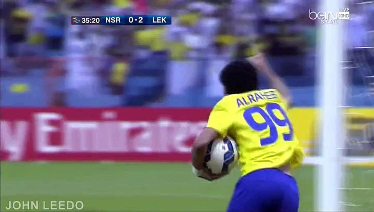 هدف النصر الاول على لخويا دوري أبطال آسيا 2015 الجولة السادسة إياب