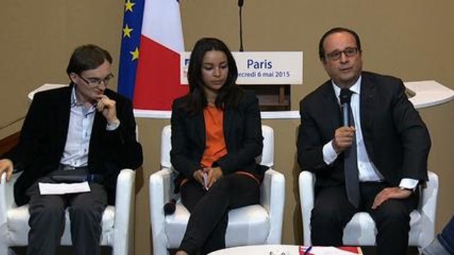 Table ronde avec huit jeunes Français au Conseil économique, social et environnemental (CESE)