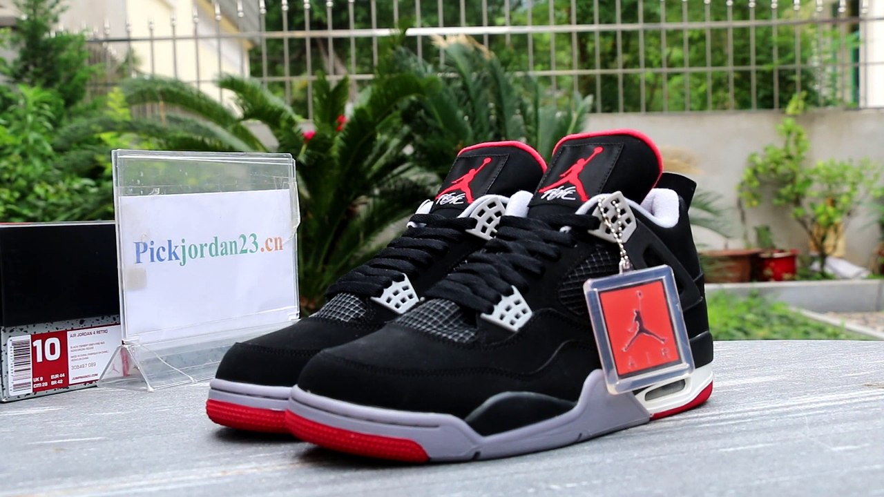 Air Jorda 4 Retro Bred HD Review From PickJordan23.ru