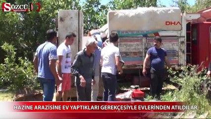 Evlerinden atılan aileler, yardım bekliyor